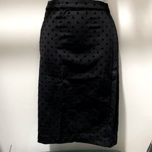 Ann Taylor Black Dot Skirt